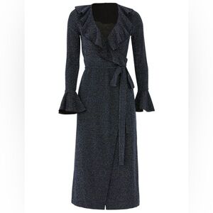 Free People One More Time Sparkly Wrap Dress